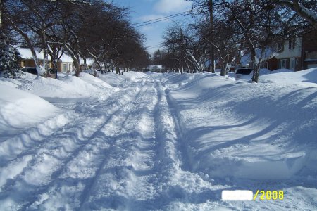 Our street in winter